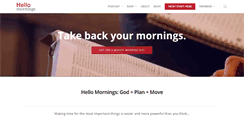 Desktop Screenshot of hellomornings.org